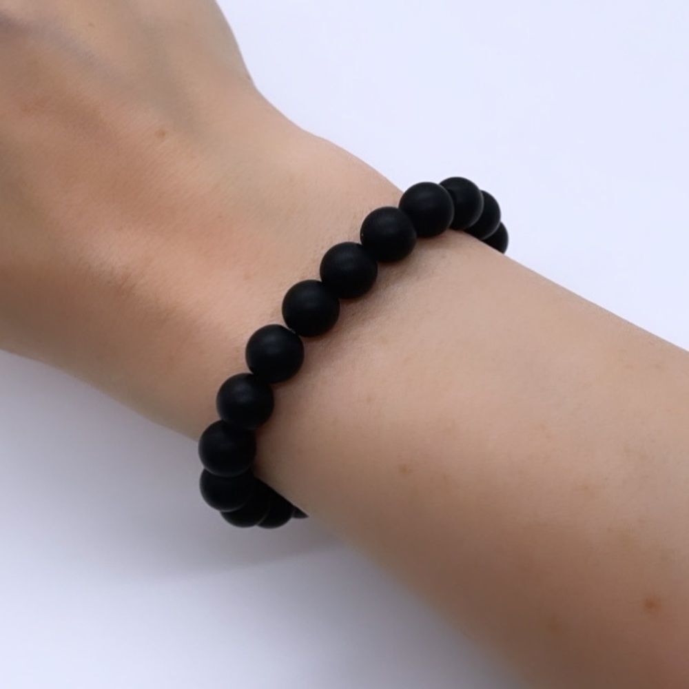 NWT Wool + Pepper Co. Matte Black Bracelet